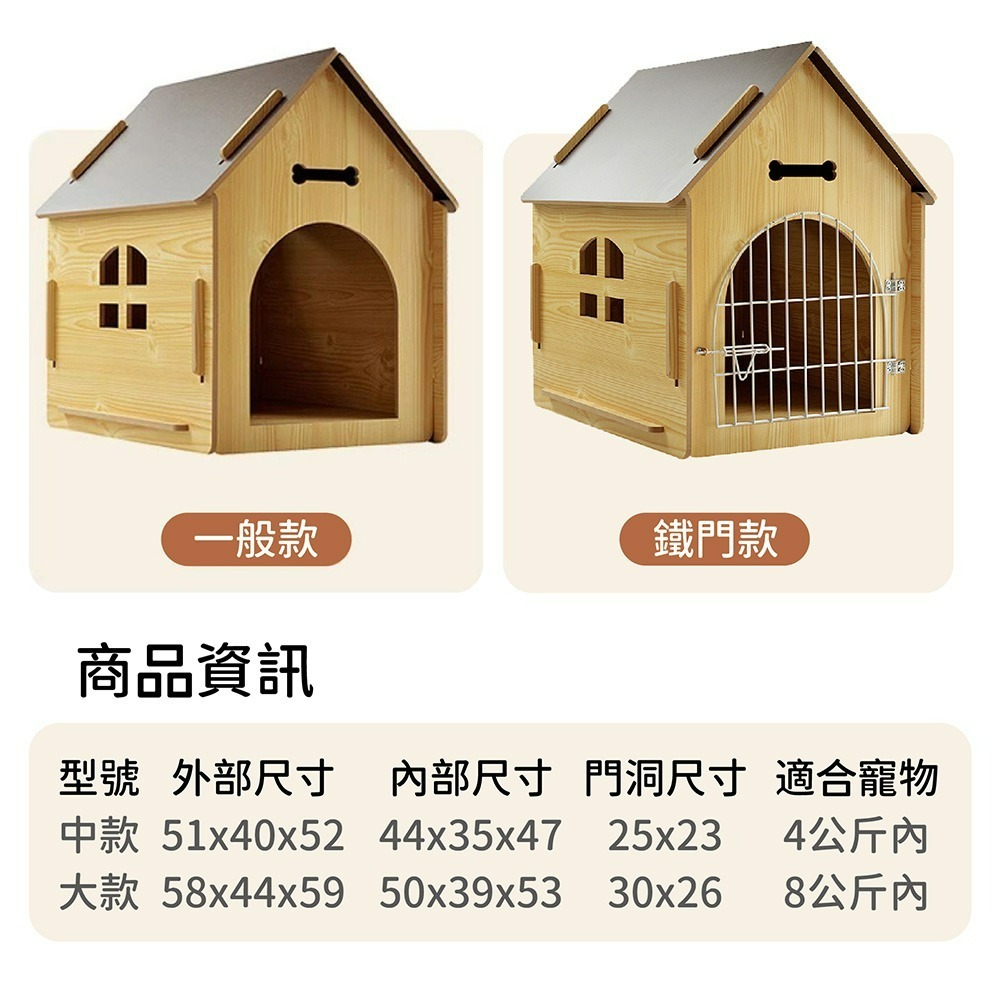 四季通用木質貓屋 寵物木房子 房子型狗屋 寵物小木屋-細節圖9