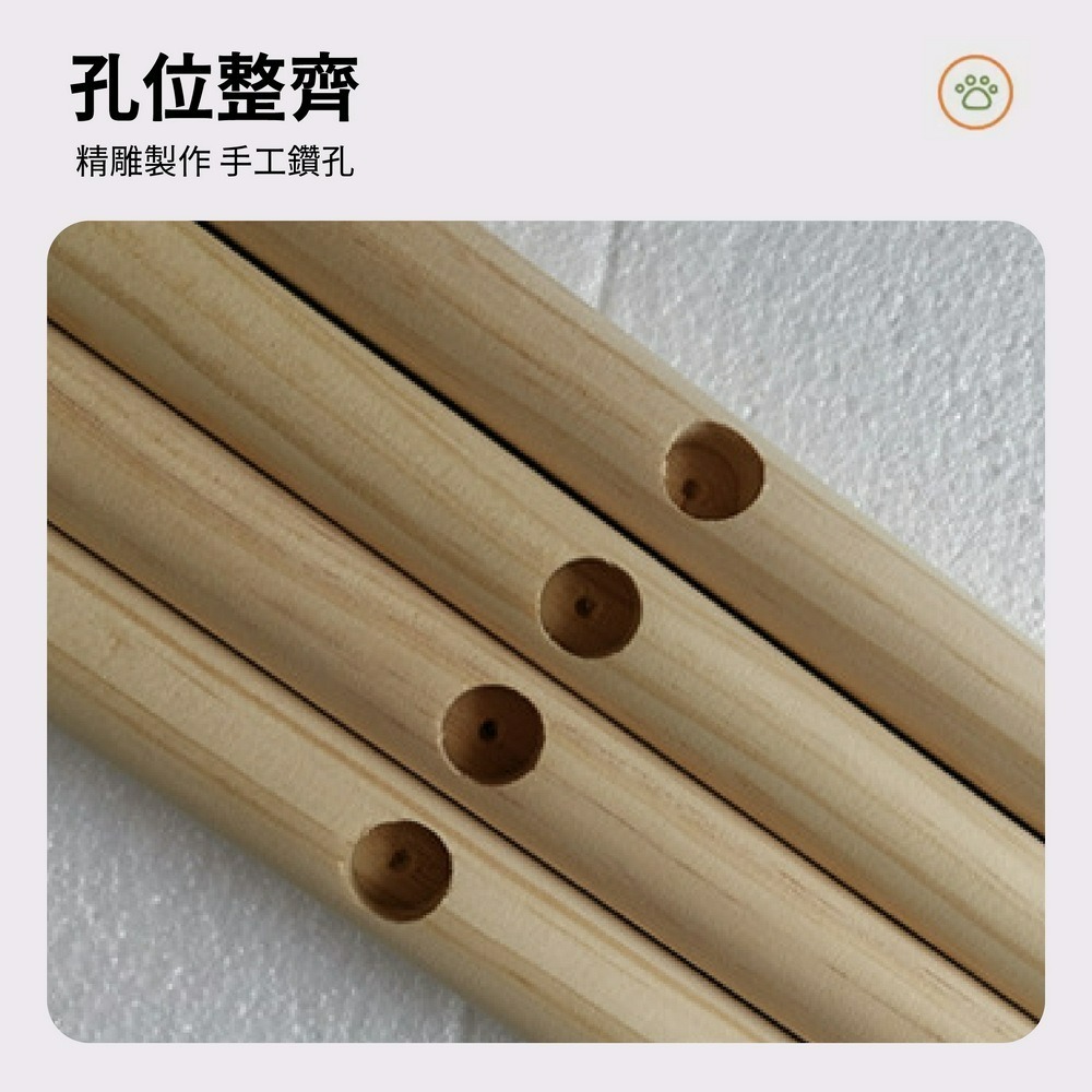 原木寵物衣架 貓咪掛衣架 寵物掛衣服架子 狗狗衣架-細節圖3