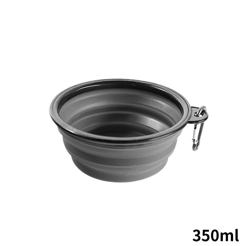 寵物矽膠摺疊碗 貓咪外出飼料碗 帶扣寵物折疊碗-細節圖10