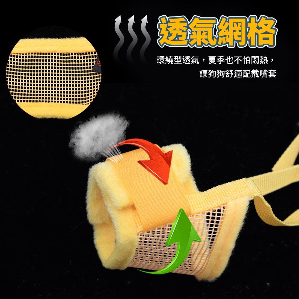 可調節寵物嘴套 透氣網狀嘴套 防咬防叫狗狗嘴套-細節圖4
