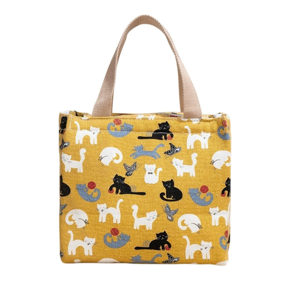 保溫帆布便當袋 拉鍊野餐袋 鋁箔保溫保冷袋 加厚防水午餐袋-規格圖9