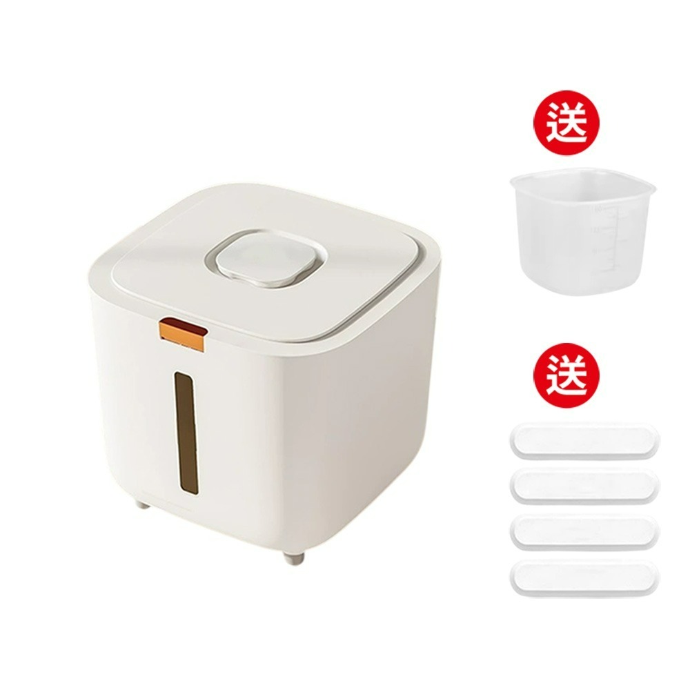 寵物密封飼料桶 彈蓋式儲糧桶 防潮貓咪飼料桶-規格圖9