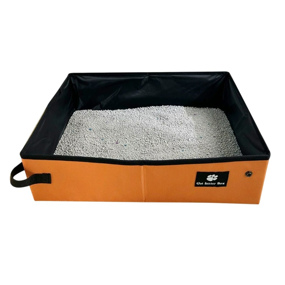 外出攜帶式貓砂盆 防水折疊貓砂盆 摺疊行動貓砂盆-規格圖11