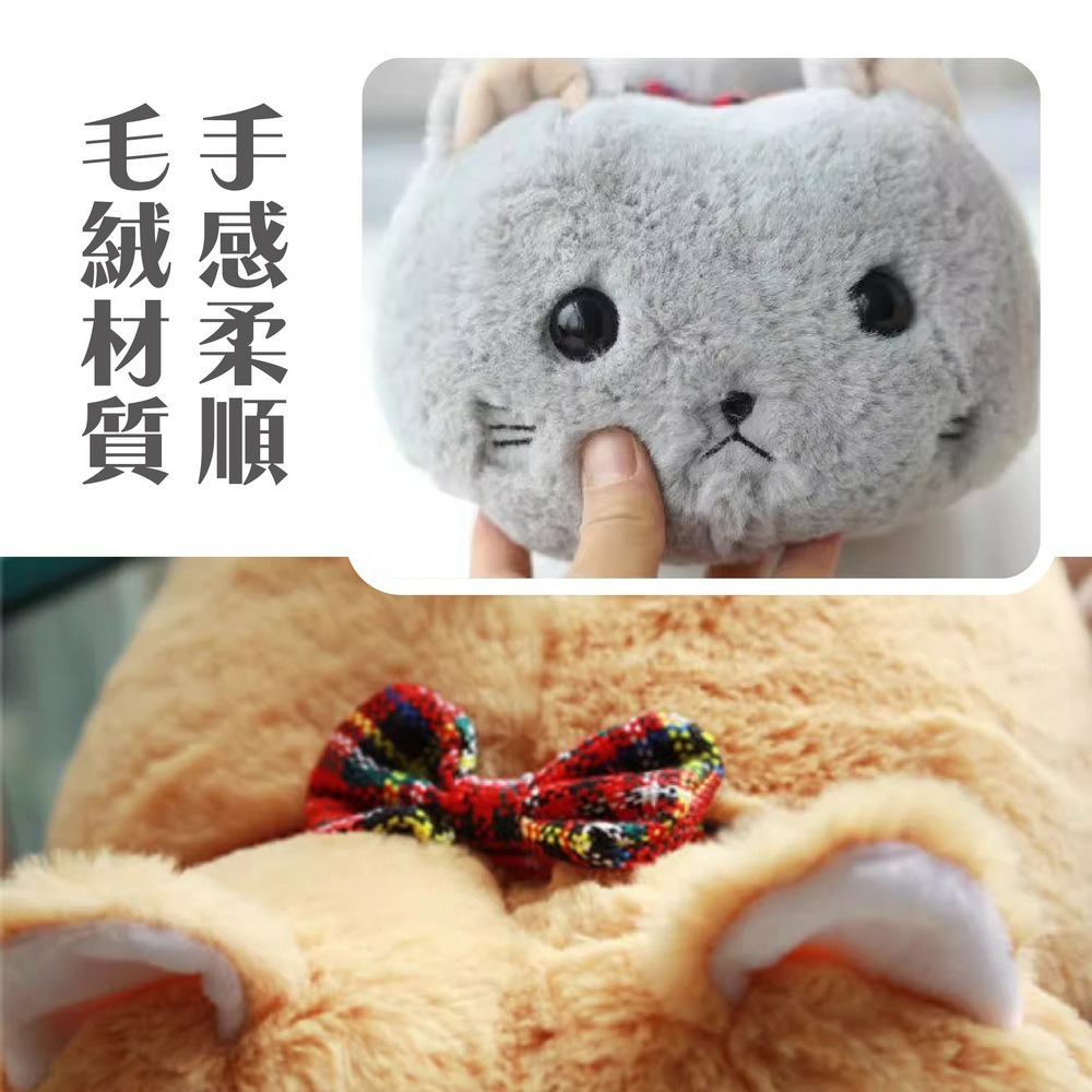 可愛毛絨貓咪面紙盒 小貓衛生紙盒 餐巾紙盒-細節圖3