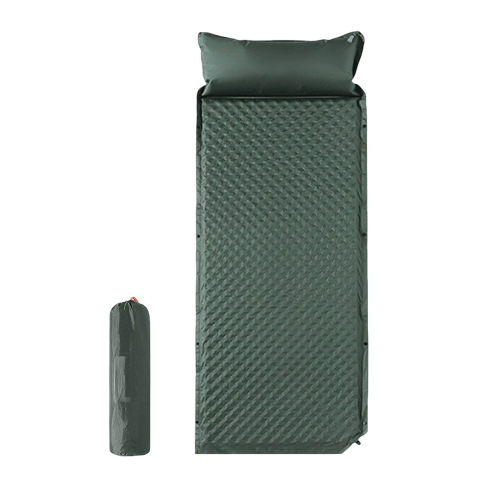 帶枕充氣睡墊 自動充氣拼接床墊 單/雙人充氣床-規格圖9