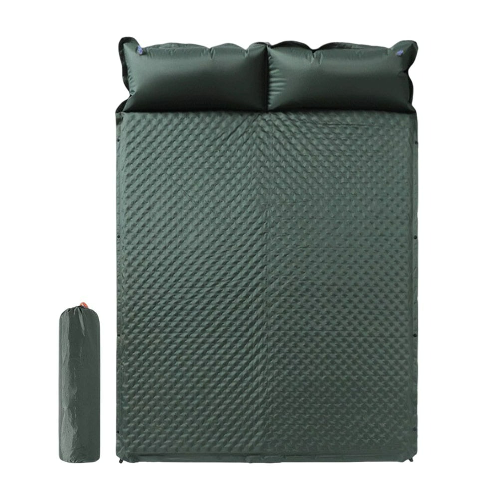 帶枕充氣睡墊 自動充氣拼接床墊 單/雙人充氣床-規格圖9