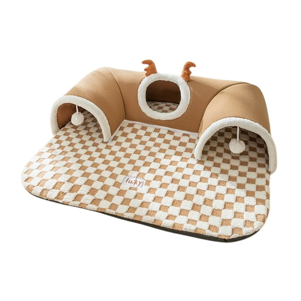 超大貓咪隧道窩 可拆洗貓窩 隧道式貓屋-規格圖9