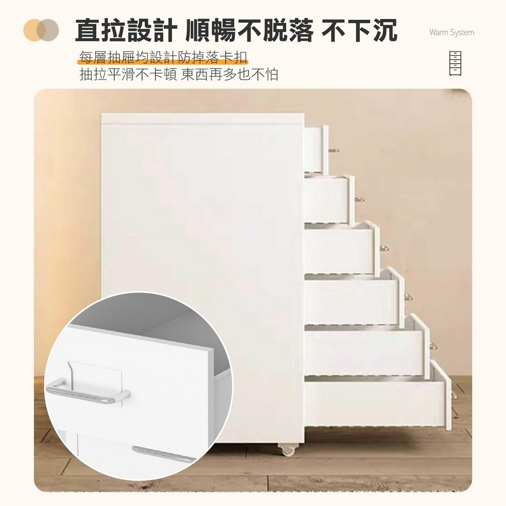 附輪抽屜櫃 辦公室移動文件櫃 桌下收納櫃-細節圖7