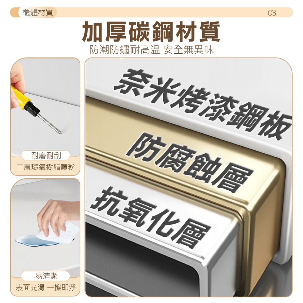 廚房收納置物架 洞洞板收納櫥櫃 電器碗碟儲物架-細節圖7