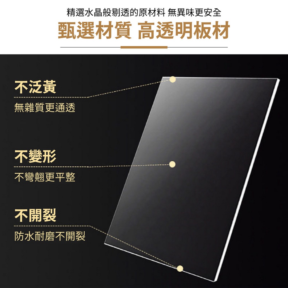 壓克力錢包展示架 透明多層梯形架 精品皮夾展示陳列架-細節圖6