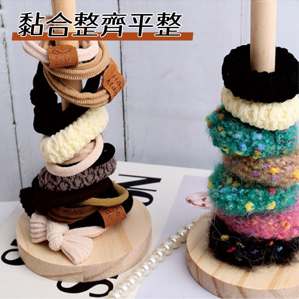 髮圈髮束收納架 木質手串手鏈展示架 擺攤頭飾陳列架-細節圖7