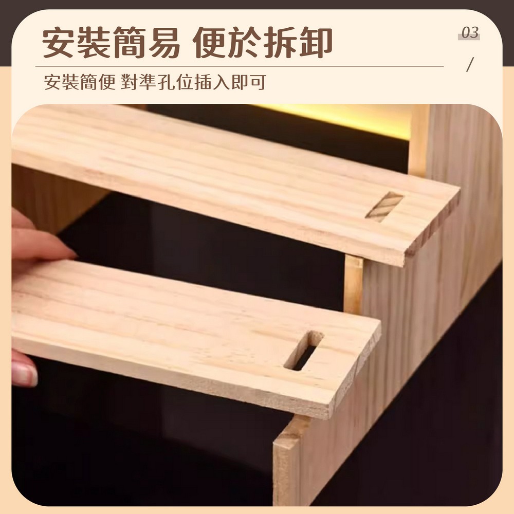 木質梯形展示架 商品展示木架 水晶展示台 階梯式陳列架-細節圖5