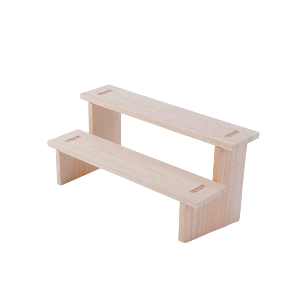 木質梯形展示架 商品展示木架 水晶展示台 階梯式陳列架-規格圖9