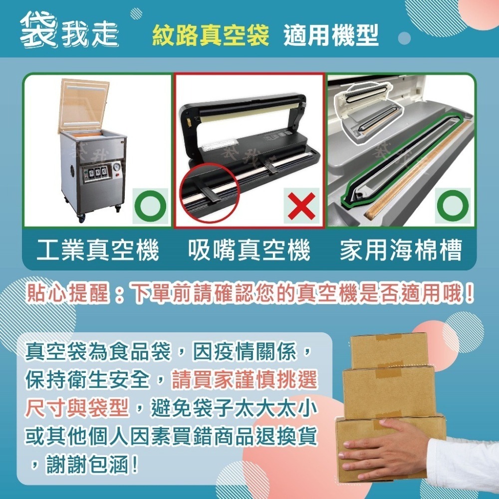 共擠 紋路真空袋【50入】真空袋 真空紋路袋 多種尺寸食品紋路包裝袋  單面紋路真空袋   適家用真空機-細節圖7