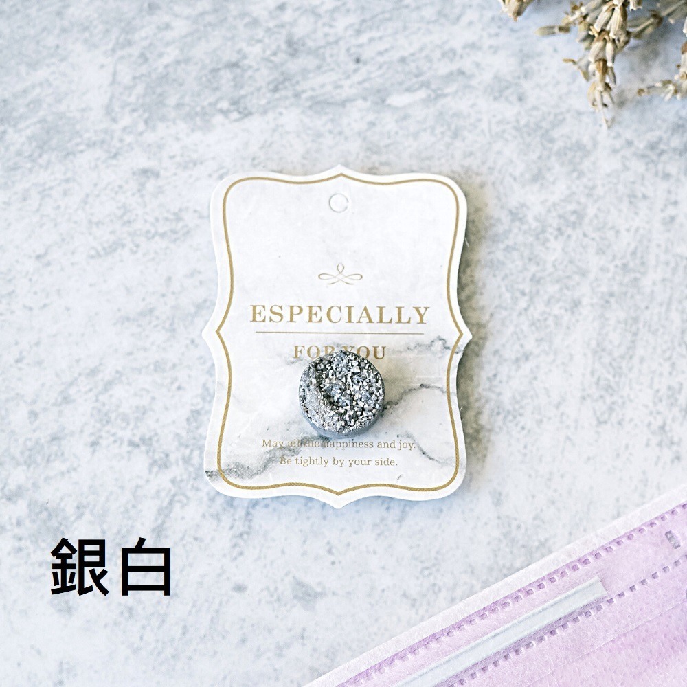 【出清特惠 $99】水晶香氛扣/ 天然晶簇、擴香石 精油口罩扣、磁扣-細節圖3