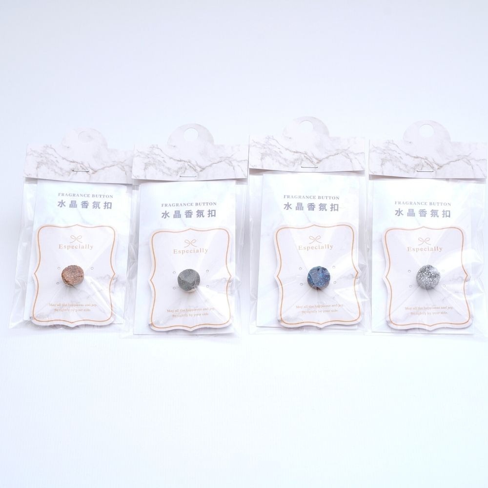 【出清特惠 $99】水晶香氛扣/ 天然晶簇、擴香石 精油口罩扣、磁扣-細節圖5