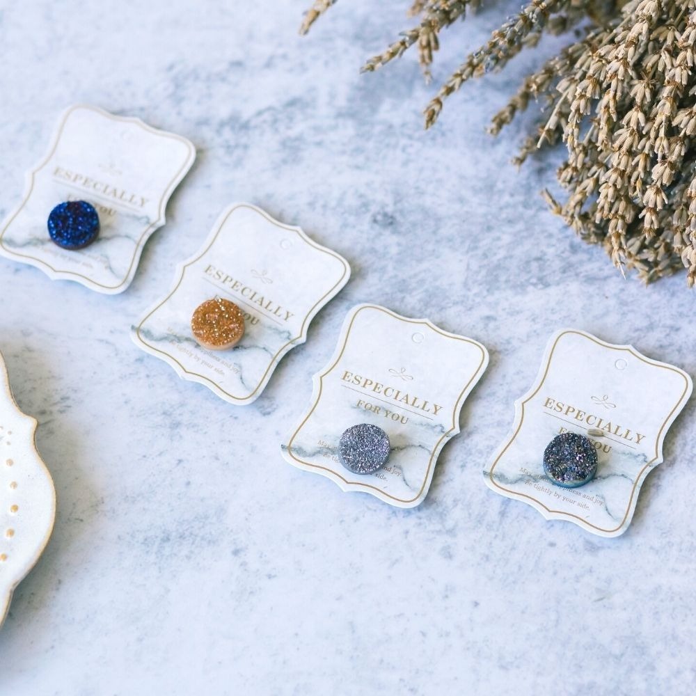 【出清特惠 $99】水晶香氛扣/ 天然晶簇、擴香石 精油口罩扣、磁扣-細節圖9