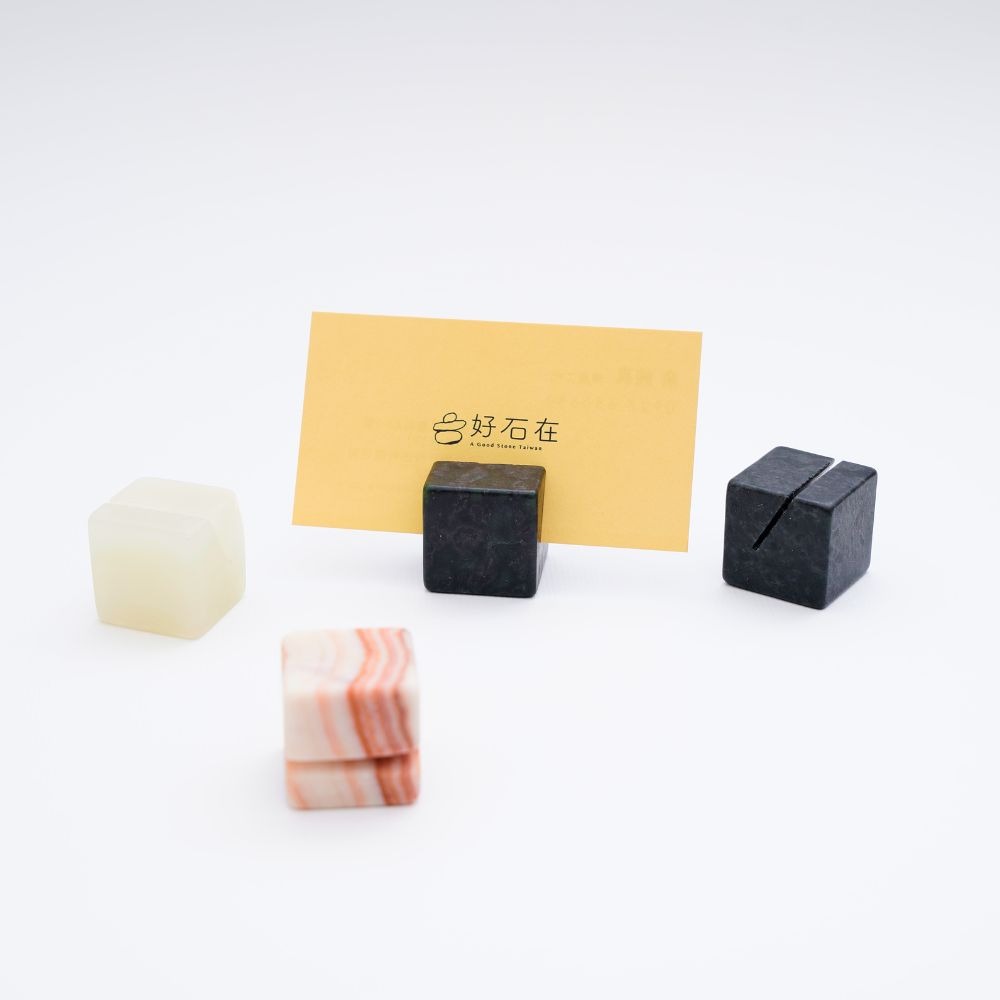 【出清特惠 $99】天然石 名片座/ 辦公室 餐廳/座位/號碼/留言牌 禮盒-細節圖7