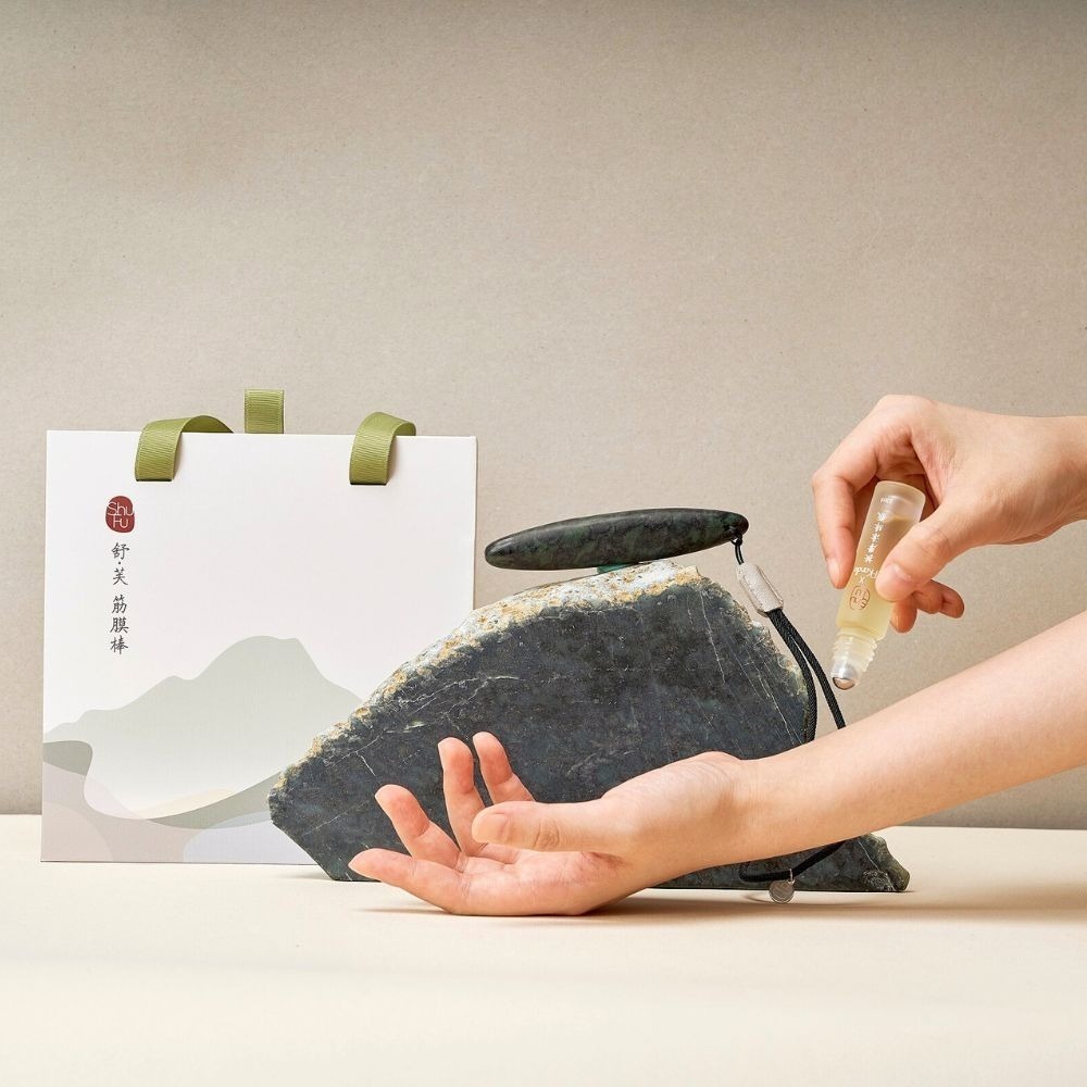 墨玉筋膜棒(精油禮盒) | 釋放磁能，深層舒壓，消除看不見的痠痛(附30ml按摩精油+皮套+說明書+禮盒)-細節圖5