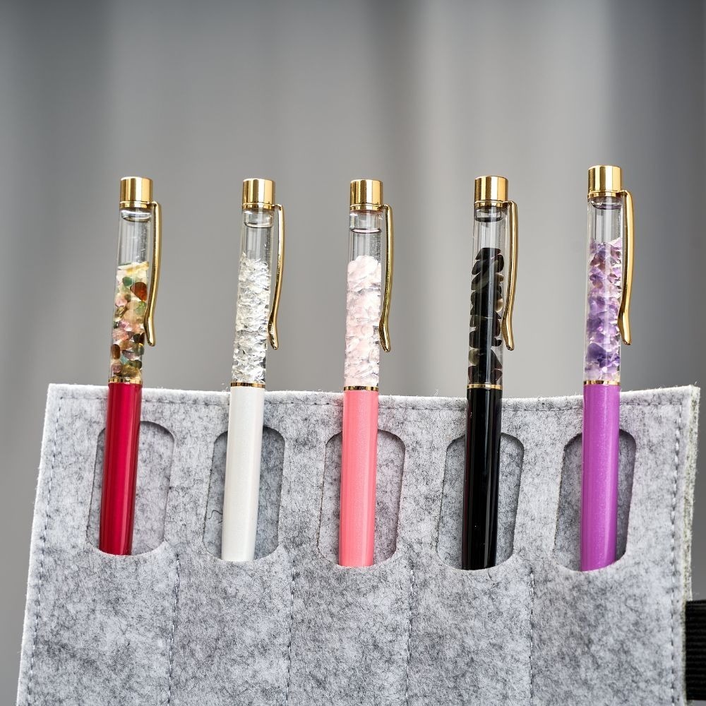 開運水晶筆 | 筆芯(可替換) 附贈:筆袋 | 提升能量 | 書寫好運-細節圖2