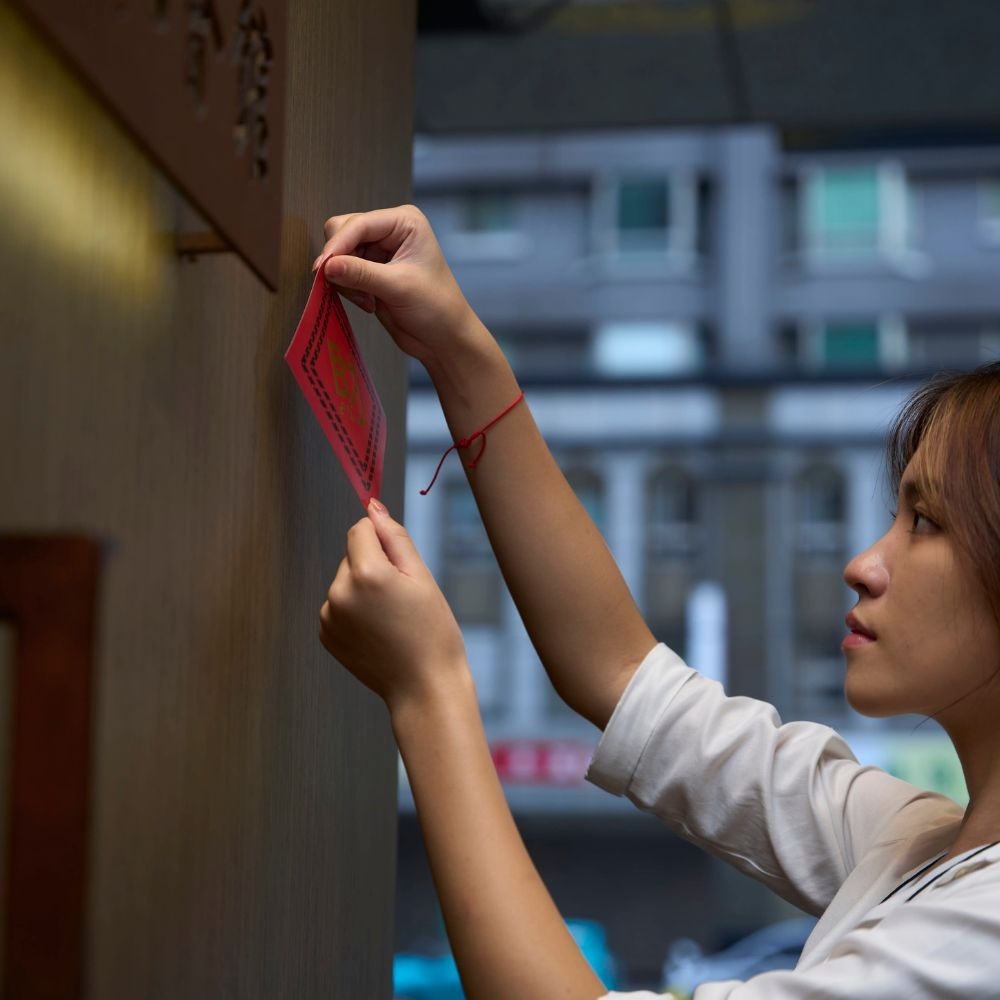 春聯斗方  | 原創設計 | 燙金像素字(財)+(富)斗方-細節圖4