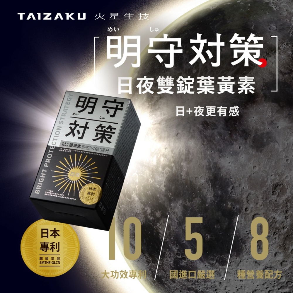 【火星生技官方賣場】明守對策葉黃素 40顆/盒 (日本專利 游離型+酯化型 山桑子 番紅花 藻油亞麻仁油 葉酸)-細節圖2