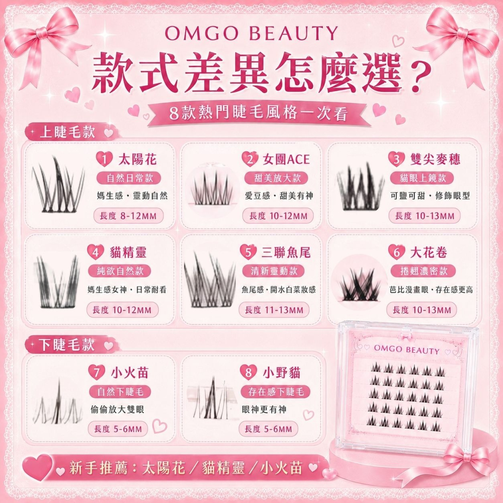 免膠假睫毛 10排入 贈鑷子 自黏假睫毛 束感假睫毛 女團感放大雙眼 太陽花 女團ACE 貓精靈-細節圖2