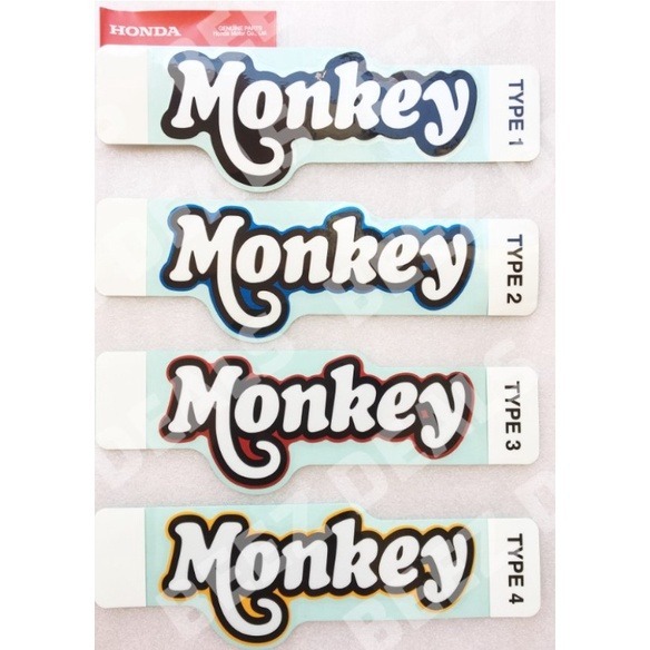 現貨黃色 紅色 HONDA MONKEY125 純正部品 原廠 貼紙 浩哥部品-規格圖3