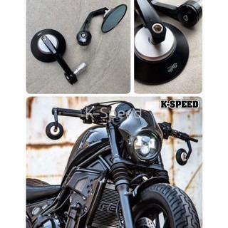預購 REBEL500 後照鏡 後視鏡 照後鏡 端子鏡 K-SPEED CNC 迷你 圓鏡 浩哥部品-細節圖5