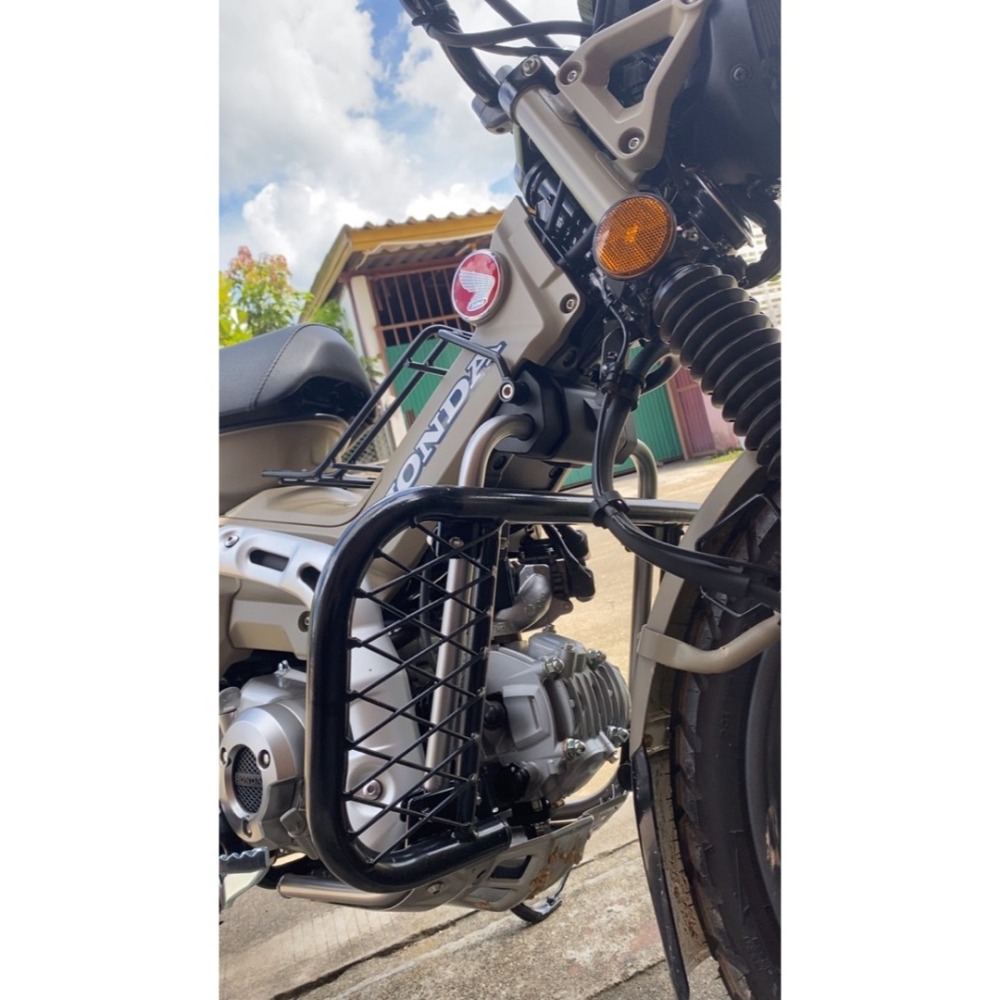 預購 現貨 引擎保桿 CT125 保桿 保險桿 防撞桿 引擎保桿 車身保桿 網狀 黑 HONDA 浩哥部品-細節圖3