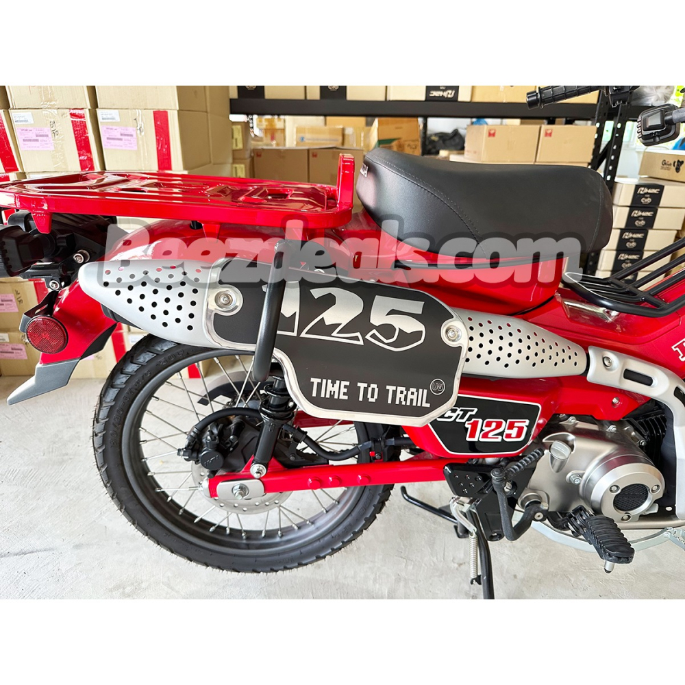 商品名稱 預購 本田 CT125 防燙蓋 鋁製防燙蓋 造型防燙蓋 排氣管護罩 排氣管保護蓋 浩哥部品-細節圖5