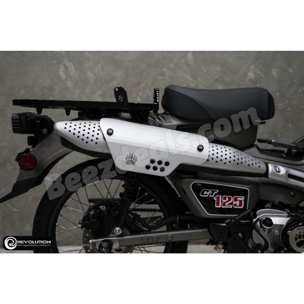 商品名稱 預購 本田 CT125 防燙蓋 鋁製防燙蓋 造型防燙蓋 排氣管護罩 排氣管保護蓋 浩哥部品-規格圖7