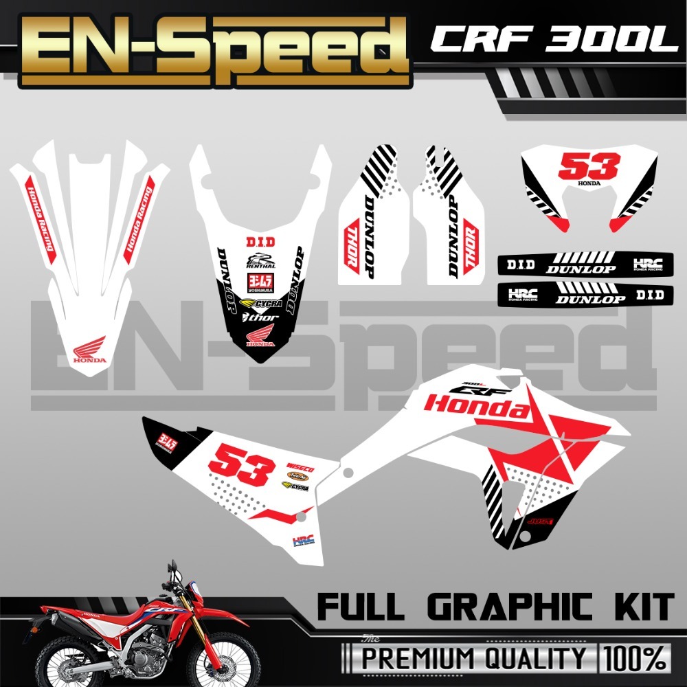 CRF 300 L 彩貼 車貼 全車 貼紙 排單製作 預購 客製化號碼 泰國代購-規格圖8