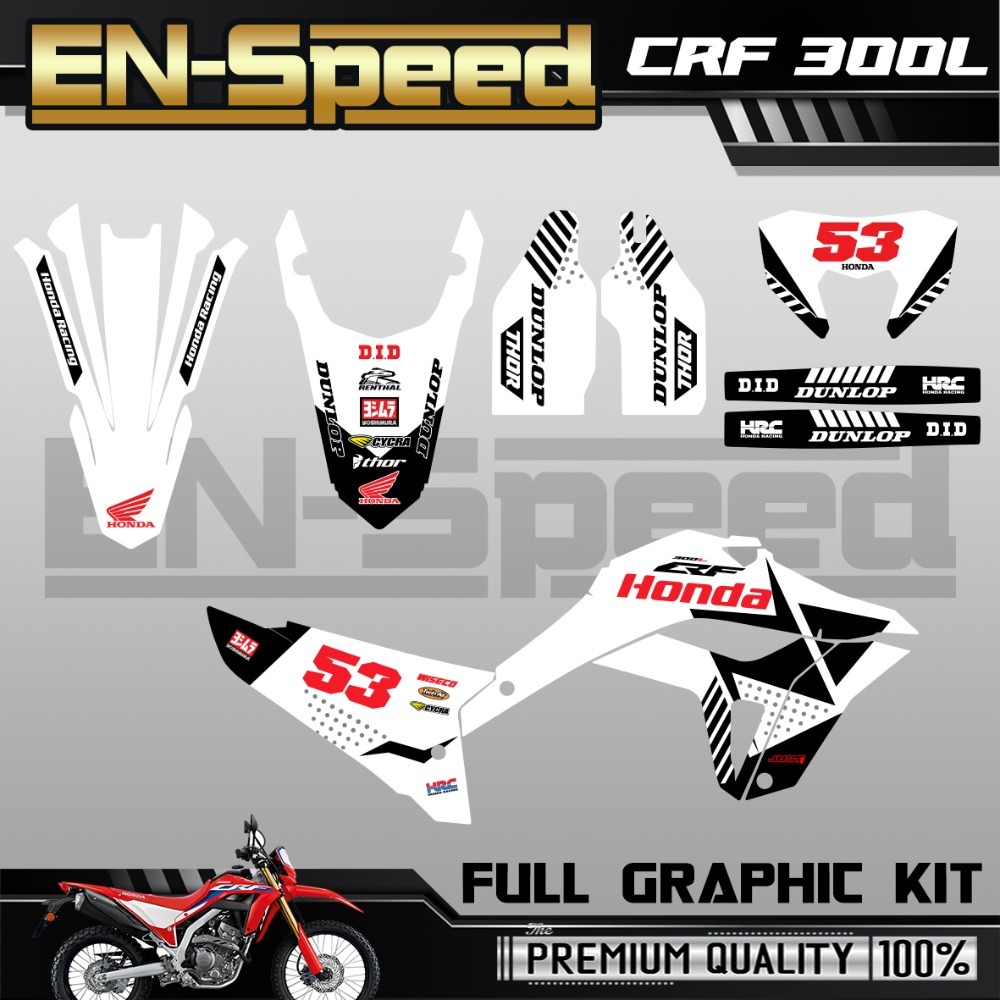 CRF 300 L 彩貼 車貼 全車 貼紙 排單製作 預購 客製化號碼 泰國代購-規格圖8