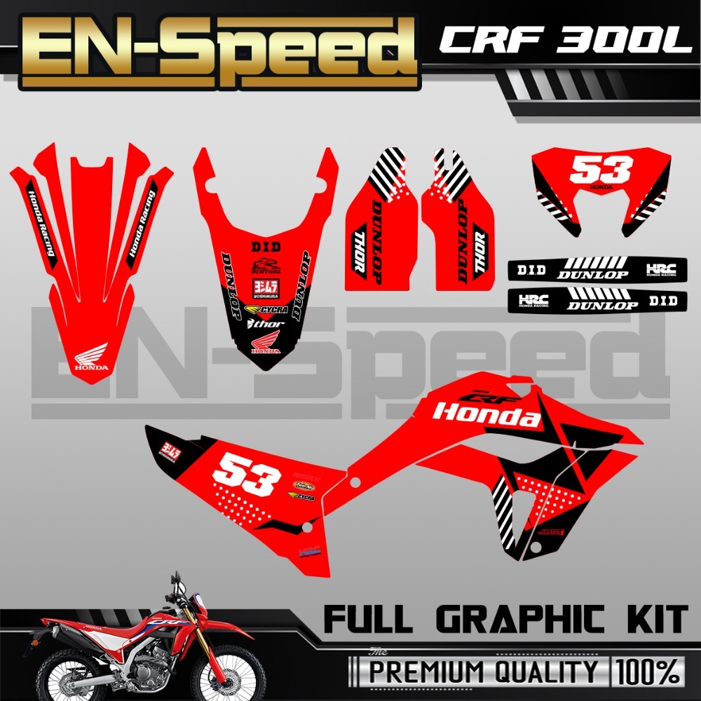 CRF 300 L 彩貼 車貼 全車 貼紙 排單製作 預購 客製化號碼 泰國代購-規格圖8
