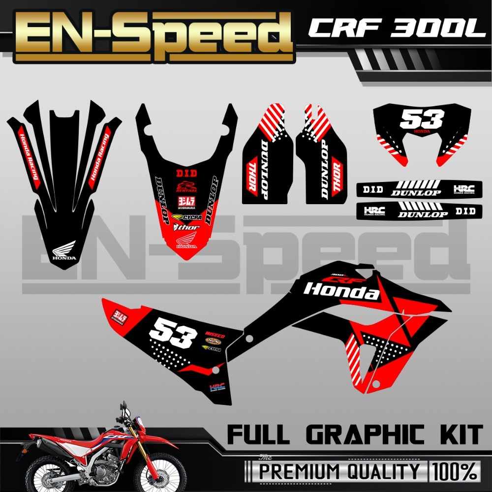 CRF 300 L 彩貼 車貼 全車 貼紙 排單製作 預購 客製化號碼 泰國代購-規格圖8