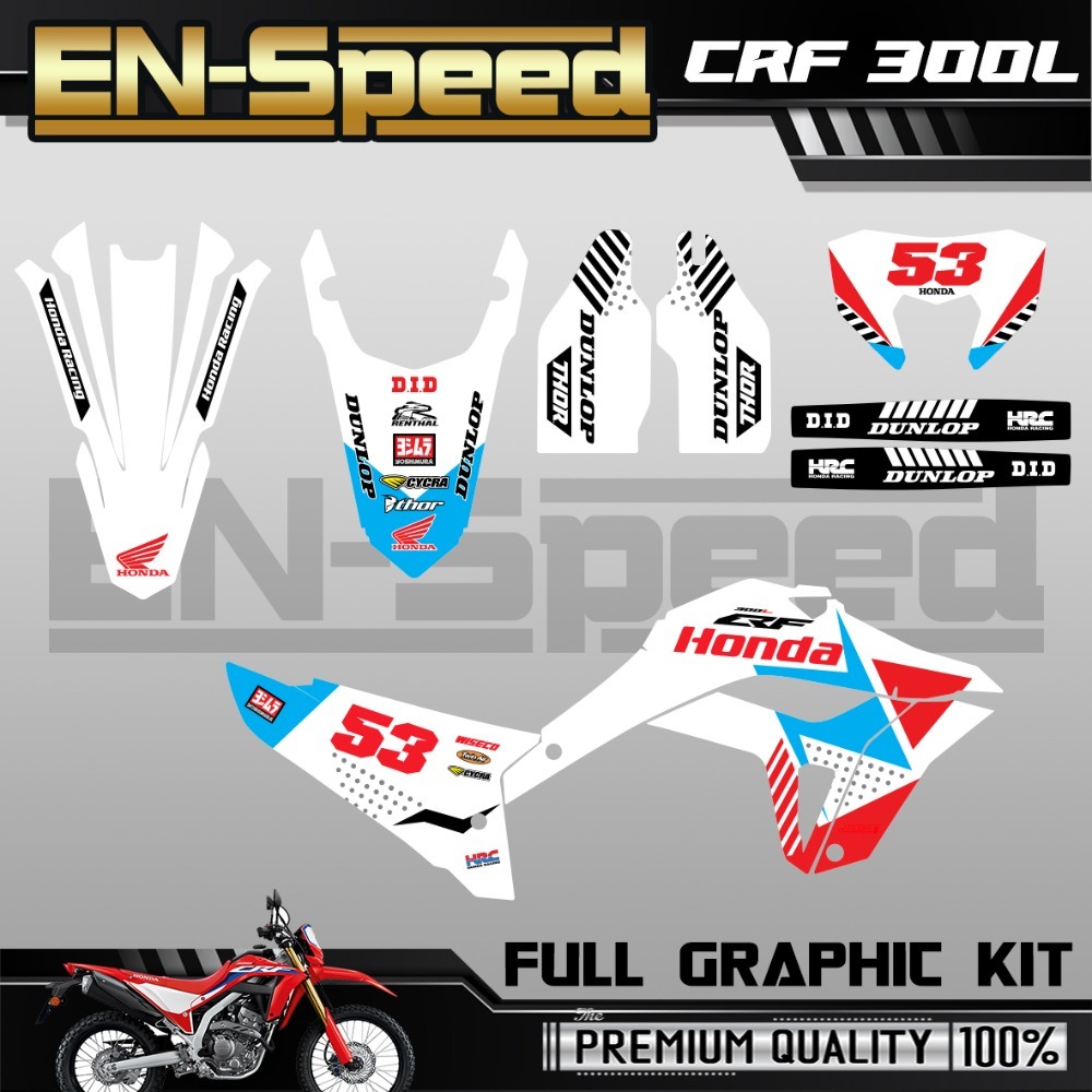 CRF 300 L 彩貼 車貼 全車 貼紙 排單製作 預購 客製化號碼 泰國代購-規格圖8