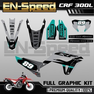 預購 CRF 300 L 彩貼  2024 獨家新款彩貼 全車 貼紙 排單製作 預購 客製化號碼 泰國代購 浩哥部品-細節圖4