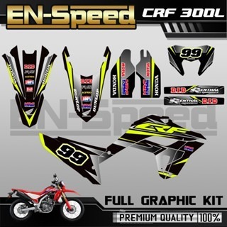 預購 CRF 300 L 彩貼  2024 獨家新款彩貼 全車 貼紙 排單製作 預購 客製化號碼 泰國代購 浩哥部品-規格圖9