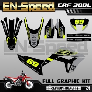 預購 CRF 300 L 彩貼  2024 獨家新款彩貼 全車 貼紙 排單製作 預購 客製化號碼 泰國代購 浩哥部品-規格圖9
