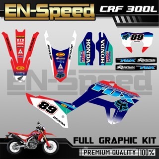 預購 CRF 300 L 彩貼  2024 獨家新款彩貼 全車 貼紙 排單製作 預購 客製化號碼 泰國代購 浩哥部品-規格圖9