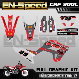 預購 CRF 300 L 彩貼  2024 獨家新款彩貼 全車 貼紙 排單製作 預購 客製化號碼 泰國代購 浩哥部品-規格圖9