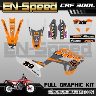 預購 CRF 300 L 彩貼  2024 獨家新款彩貼 全車 貼紙 排單製作 預購 客製化號碼 泰國代購 浩哥部品-規格圖9