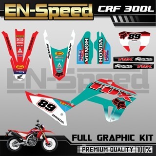 預購 CRF 300 L 彩貼  2024 獨家新款彩貼 全車 貼紙 排單製作 預購 客製化號碼 泰國代購 浩哥部品-規格圖9