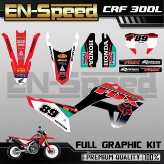 預購 CRF 300 L 彩貼  2024 獨家新款彩貼 全車 貼紙 排單製作 預購 客製化號碼 泰國代購 浩哥部品-規格圖9