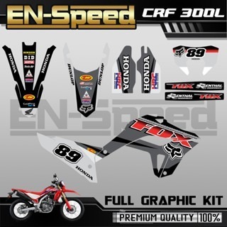 預購 CRF 300 L 彩貼  2024 獨家新款彩貼 全車 貼紙 排單製作 預購 客製化號碼 泰國代購 浩哥部品-規格圖9