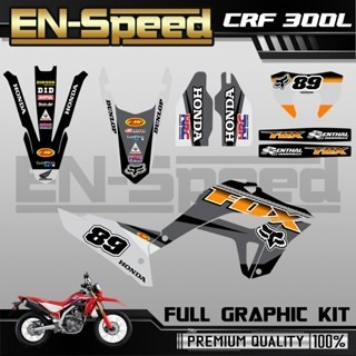 預購 CRF 300 L 彩貼  2024 獨家新款彩貼 全車 貼紙 排單製作 預購 客製化號碼 泰國代購 浩哥部品-規格圖9