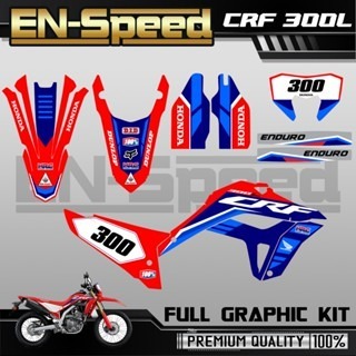 預購 CRF 300 L 彩貼  2024 獨家新款彩貼 全車 貼紙 排單製作 預購 客製化號碼 泰國代購 浩哥部品-規格圖9