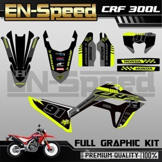 預購 CRF 300 L 彩貼  2024 獨家新款彩貼 全車 貼紙 排單製作 預購 客製化號碼 泰國代購 浩哥部品-規格圖9