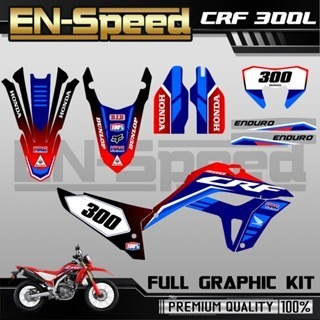 預購 CRF 300 L 彩貼  2024 獨家新款彩貼 全車 貼紙 排單製作 預購 客製化號碼 泰國代購 浩哥部品-規格圖9